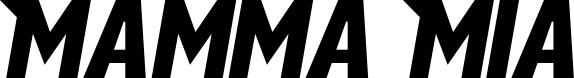Vorschau des Bootsnamens "Mamma Mia" als Schriftzug für "Bootsbeschriftung Neu 15"