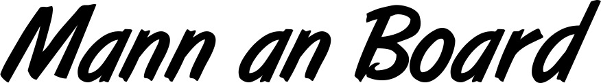 Bootsname 'Mann an Board' angezeigt als 'Bootsbeschriftung Klassisch 38'