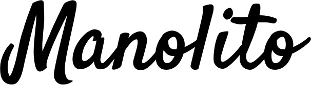 Vorschau des Bootsnamens "Manolito" als Schriftzug für "Bootsbeschriftung Klassisch 96"