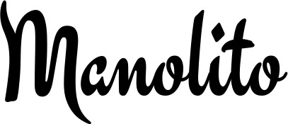 Vorschau des Bootsnamens "Manolito" als Schriftzug für "Bootsbeschriftung Klassisch 63"