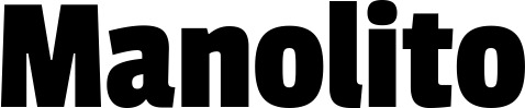 Vorschau des Bootsnamens "Manolito" als Schriftzug für "Bootsbeschriftung Fett 30"