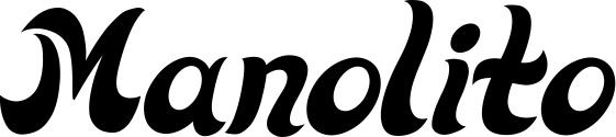 Vorschau des Bootsnamens "Manolito" als Schriftzug für "Bootsbeschriftung Klassisch 33"