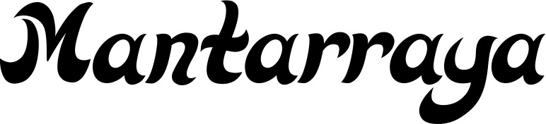 Vorschau des Bootsnamens "Mantarraya" als Schriftzug für "Bootsbeschriftung Klassisch 33"