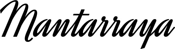 Vorschau des Bootsnamens "Mantarraya" als Schriftzug für "Bootsbeschriftung Klassisch 44"