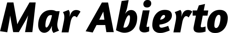 Vorschau des Bootsnamens "Mar Abierto" als Schriftzug für "Bootsbeschriftung Kursiv 01"