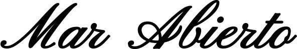 Vorschau des Bootsnamens "Mar Abierto" als Schriftzug für "Bootsbeschriftung Klassisch 107"