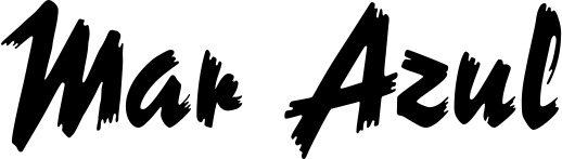 Vorschau des Bootsnamens "Mar Azul" als Schriftzug für "Bootsbeschriftung Neu 10"