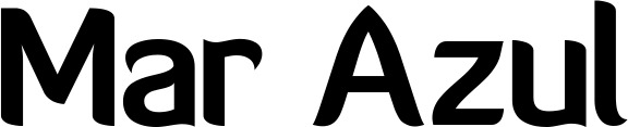 Vorschau des Bootsnamens "Mar Azul" als Schriftzug für "Bootsbeschriftung Normal 06"