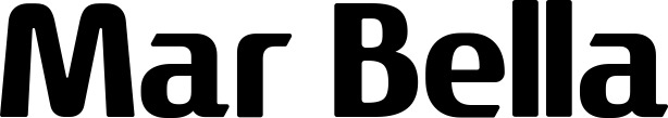 Vorschau des Bootsnamens "Mar Bella" als Schriftzug für "Bootsbeschriftung Fett 22"