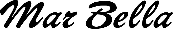 Vorschau des Bootsnamens "Mar Bella" als Schriftzug für "Bootsbeschriftung Klassisch 12"