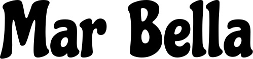 Vorschau des Bootsnamens "Mar Bella" als Schriftzug für "Bootsbeschriftung Klassisch 53"