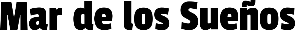 Vorschau des Bootsnamens "Mar de los Sueños" als Schriftzug für "Bootsbeschriftung Fett 30"