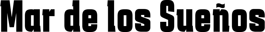 Vorschau des Bootsnamens "Mar de los Sueños" als Schriftzug für "Bootsbeschriftung Fett 41"
