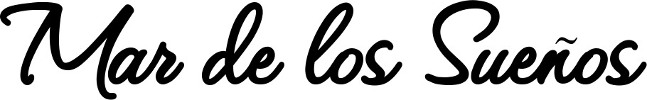 Vorschau des Bootsnamens "Mar de los Sueños" als Schriftzug für "Bootsbeschriftung Klassisch 111"