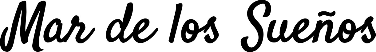 Vorschau des Bootsnamens "Mar de los Sueños" als Schriftzug für "Bootsbeschriftung Klassisch 96"