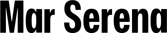 Vorschau des Bootsnamens "Mar Serena" als Schriftzug für "Bootsbeschriftung Fett 25"