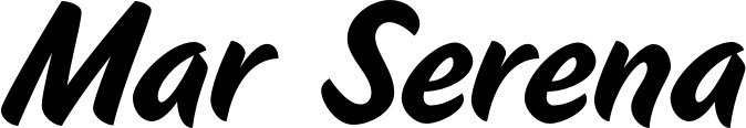 Vorschau des Bootsnamens "Mar Serena" als Schriftzug für "Bootsbeschriftung Klassisch 19"