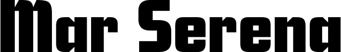 Vorschau des Bootsnamens "Mar Serena" als Schriftzug für "Bootsbeschriftung Neu 11"