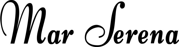 Vorschau des Bootsnamens "Mar Serena" als Schriftzug für "Bootsbeschriftung Klassisch 76"
