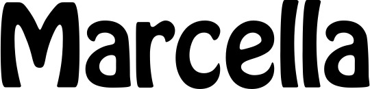 Vorschau des Bootsnamens "Marcella" als Schriftzug für "Bootsbeschriftung Fett 01"