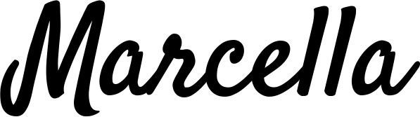 Vorschau des Bootsnamens "Marcella" als Schriftzug für "Bootsbeschriftung Klassisch 96"