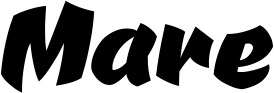 Vorschau des Bootsnamens "Mare" als Schriftzug für "Bootsbeschriftung Neu 39"