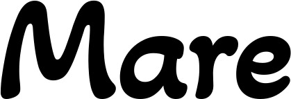 Vorschau des Bootsnamens "Mare" als Schriftzug für "Bootsbeschriftung Klassisch 103"
