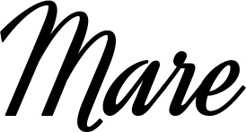 Vorschau des Bootsnamens "Mare" als Schriftzug für "Bootsbeschriftung Klassisch 44"