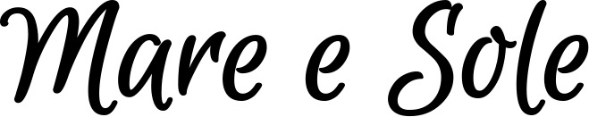 Vorschau des Bootsnamens "Mare e Sole" als Schriftzug für "Style Klassisch 105"