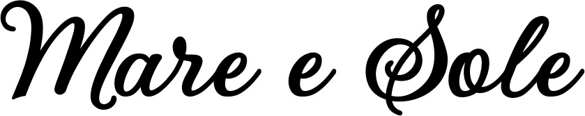 Vorschau des Bootsnamens "Mare e Sole" als Schriftzug für "Bootsbeschriftung Klassisch 69"