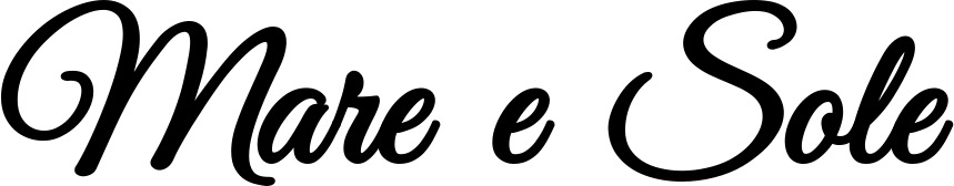 Vorschau des Bootsnamens "Mare e Sole" als Schriftzug für "Bootsbeschriftung Klassisch 68"