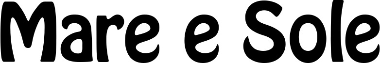 Vorschau des Bootsnamens "Mare e Sole" als Schriftzug für "Bootsbeschriftung Fett 01"