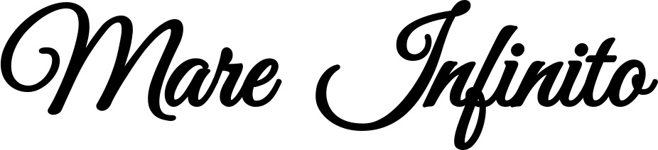 Vorschau des Bootsnamens "Mare Infinito" als Schriftzug für "Bootsbeschriftung Klassisch 68"