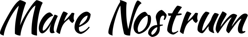 Vorschau des Bootsnamens "Mare Nostrum" als Schriftzug für "Bootsbeschriftung Klassisch 73"