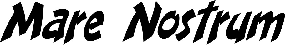 Vorschau des Bootsnamens "Mare Nostrum" als Schriftzug für "Bootsbeschriftung Klassisch 31"