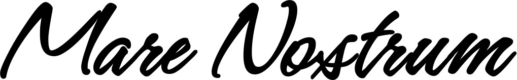 Vorschau des Bootsnamens "Mare Nostrum" als Schriftzug für "Bootsbeschriftung Klassisch 71"