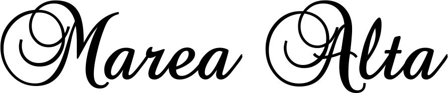 Vorschau des Bootsnamens "Marea Alta" als Schriftzug für "Bootsbeschriftung Klassisch 02-A"