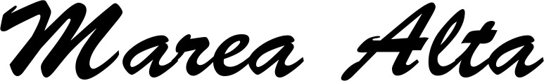 Vorschau des Bootsnamens "Marea Alta" als Schriftzug für "Bootsbeschriftung Klassisch 03"