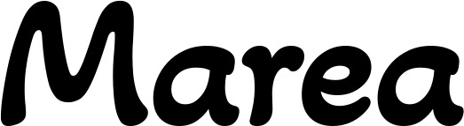 Vorschau des Bootsnamens "Marea" als Schriftzug für "Bootsbeschriftung Klassisch 103"
