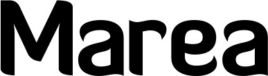 Vorschau des Bootsnamens "Marea" als Schriftzug für "Bootsbeschriftung Normal 06"
