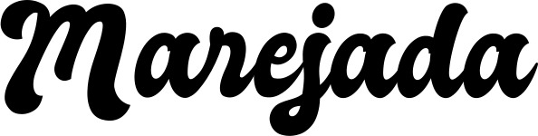 Vorschau des Bootsnamens "Marejada" als Schriftzug für "Bootsbeschriftung Klassisch 41"