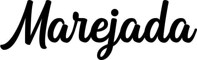 Vorschau des Bootsnamens "Marejada" als Schriftzug für "Bootsbeschriftung Klassisch 43"