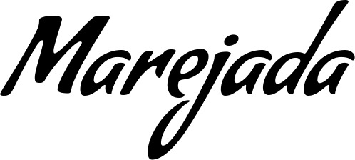 Vorschau des Bootsnamens "Marejada" als Schriftzug für "Bootsbeschriftung Klassisch 57"