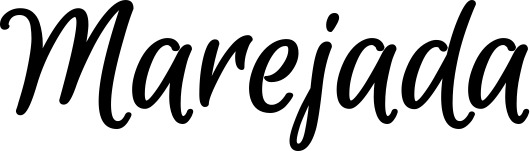 Vorschau des Bootsnamens "Marejada" als Schriftzug für "Bootsbeschriftung Klassisch 105"