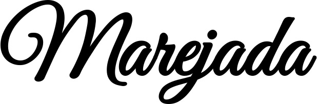 Vorschau des Bootsnamens "Marejada" als Schriftzug für "Bootsbeschriftung Klassisch 68"