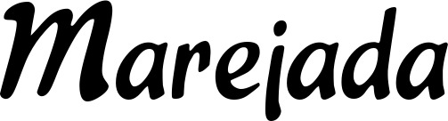 Vorschau des Bootsnamens "Marejada" als Schriftzug für "Bootsbeschriftung Klassisch 15"