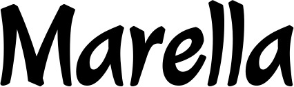Vorschau des Bootsnamens "Marella" als Schriftzug für "Bootsbeschriftung Klassisch 72"