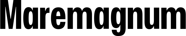 Vorschau des Bootsnamens "Maremagnum" als Schriftzug für "Bootsbeschriftung Fett 25"