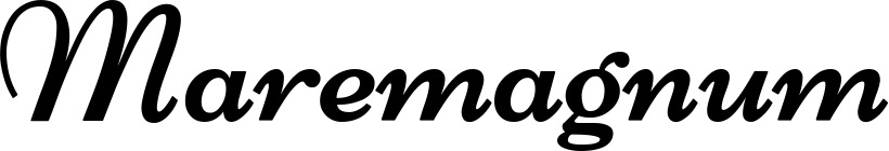 Vorschau des Bootsnamens "Maremagnum" als Schriftzug für "Bootsbeschriftung Klassisch 84"