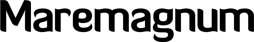 Vorschau des Bootsnamens "Maremagnum" als Schriftzug für "Bootsbeschriftung Normal 06"